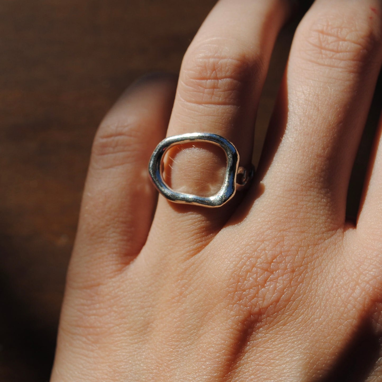 Liana Curb Chain Ring