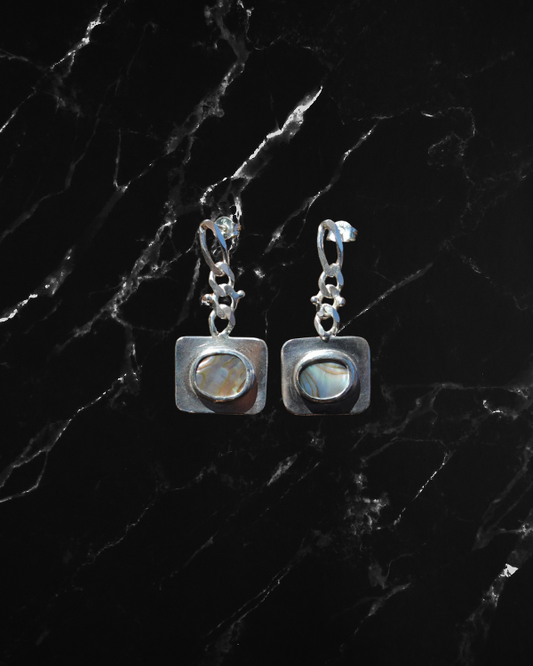 Abalone Square Earrings