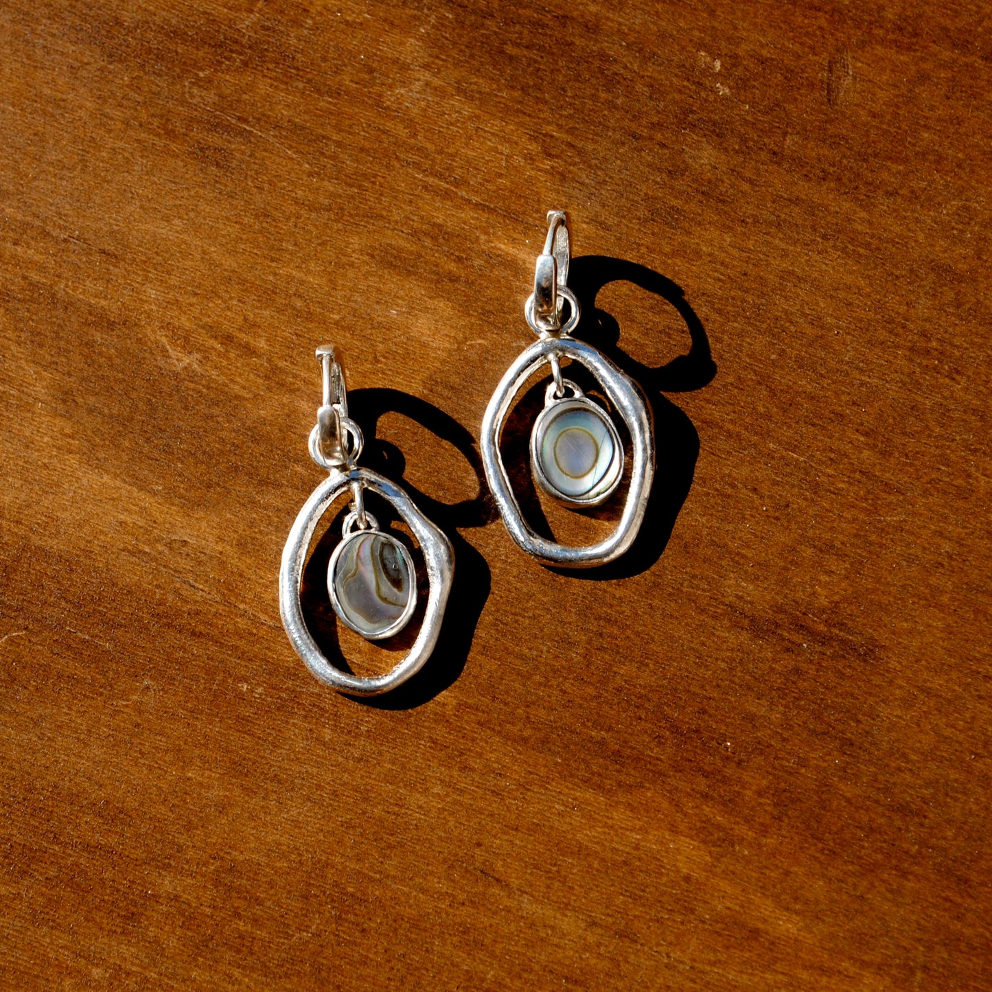 Abalone Liana Huggie Hoops