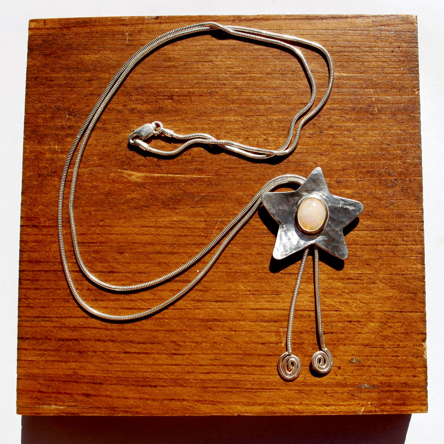 Ethiopian Opal Star Bolo Tie