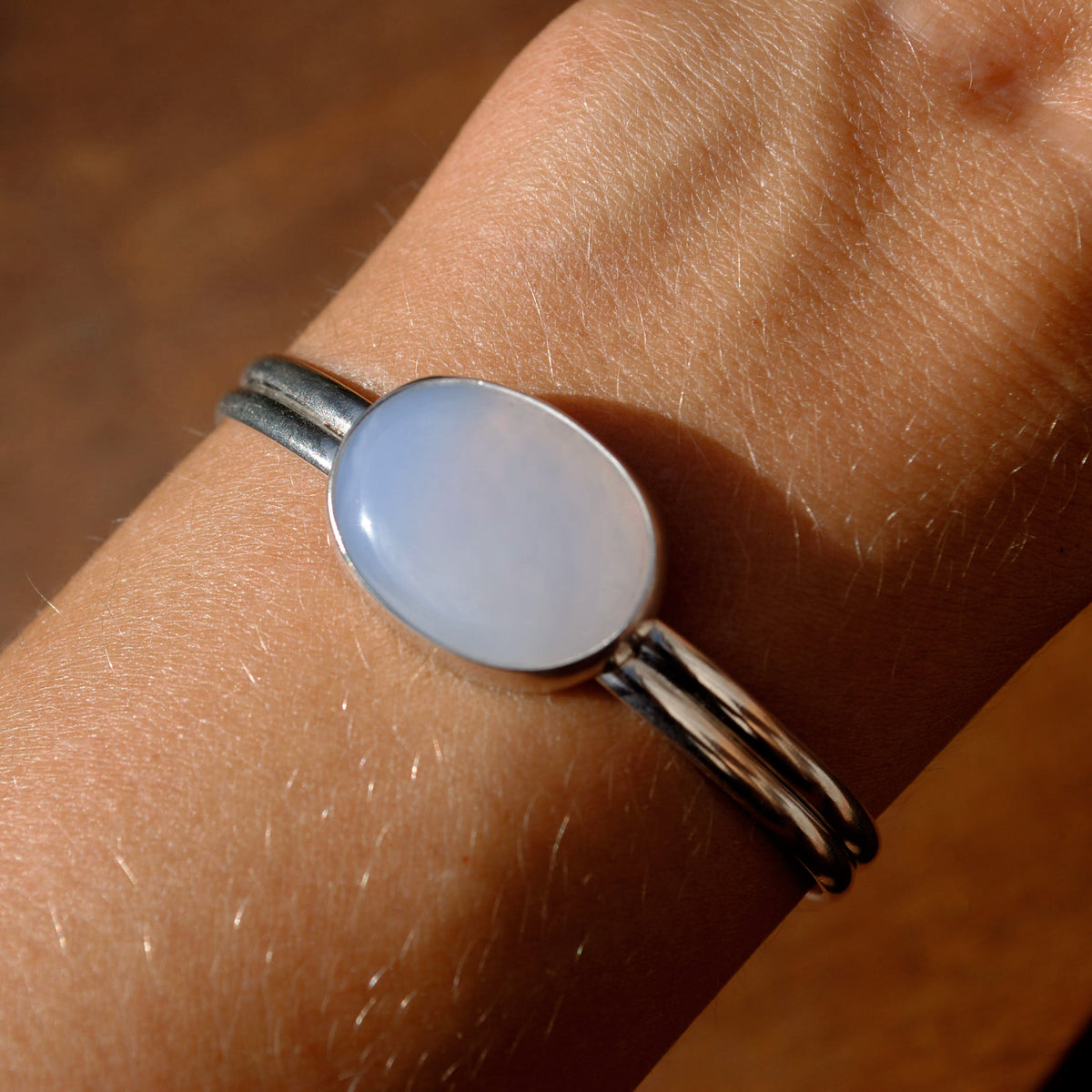 Blue Chalcedony Cuff
