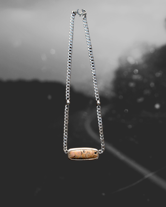 Agate Curb Chain Necklace