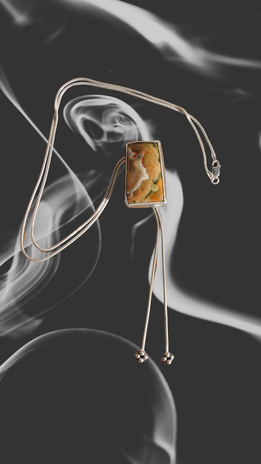 Rainforest Jasper Bolo Tie