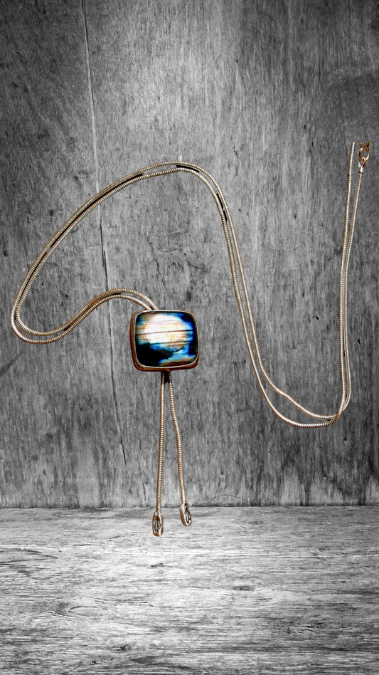Labradorite Bolo Tie