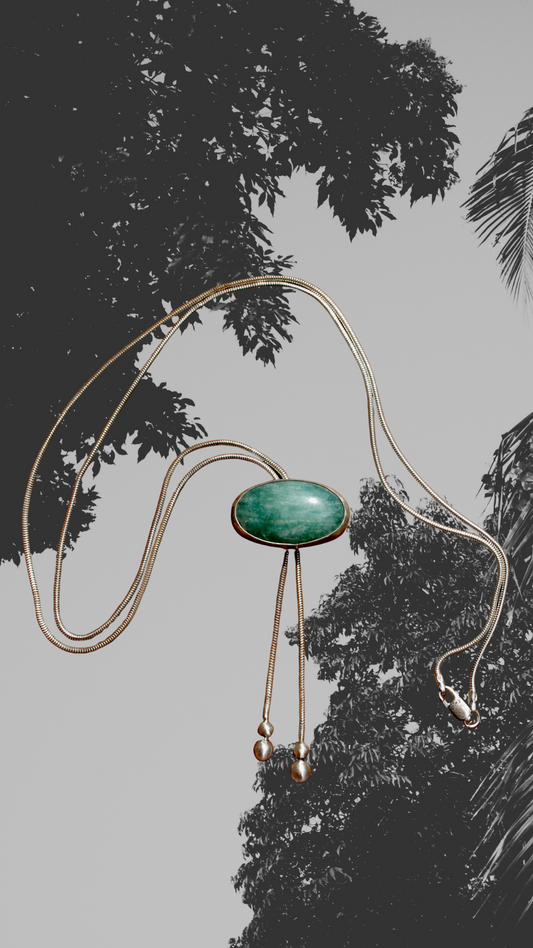 Blue Amazonite Bolo Tie