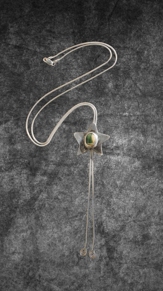 Ocean Jasper Star Bolo Tie