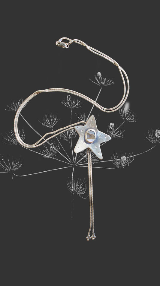 Abalone Star Bolo Tie