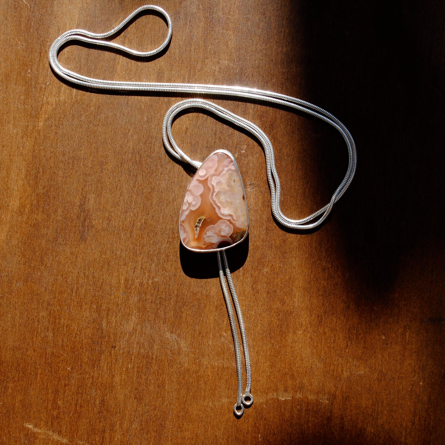 Sierra Madre Agate Bolo Tie II