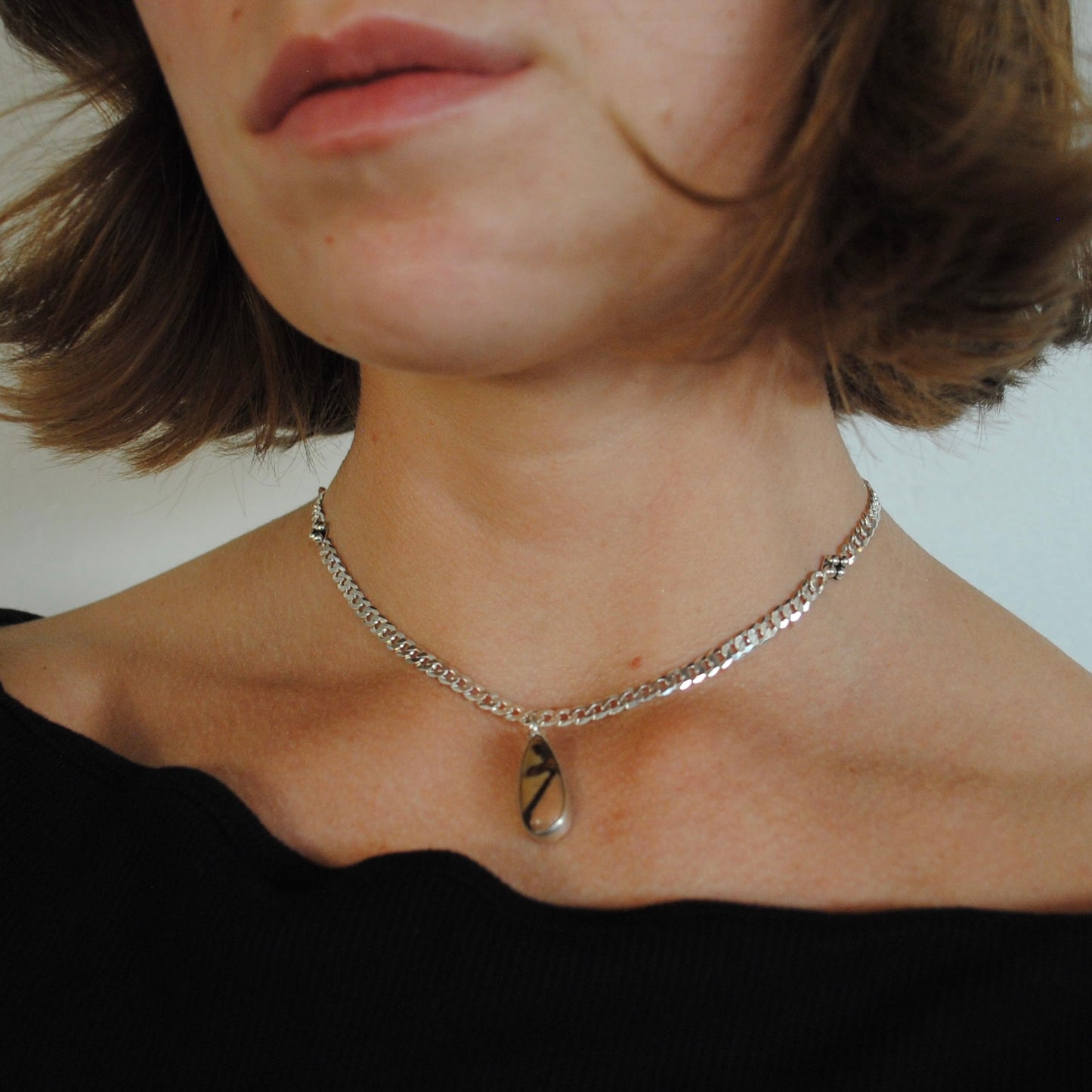 Polychrome Jasper Curb Chain Necklace II