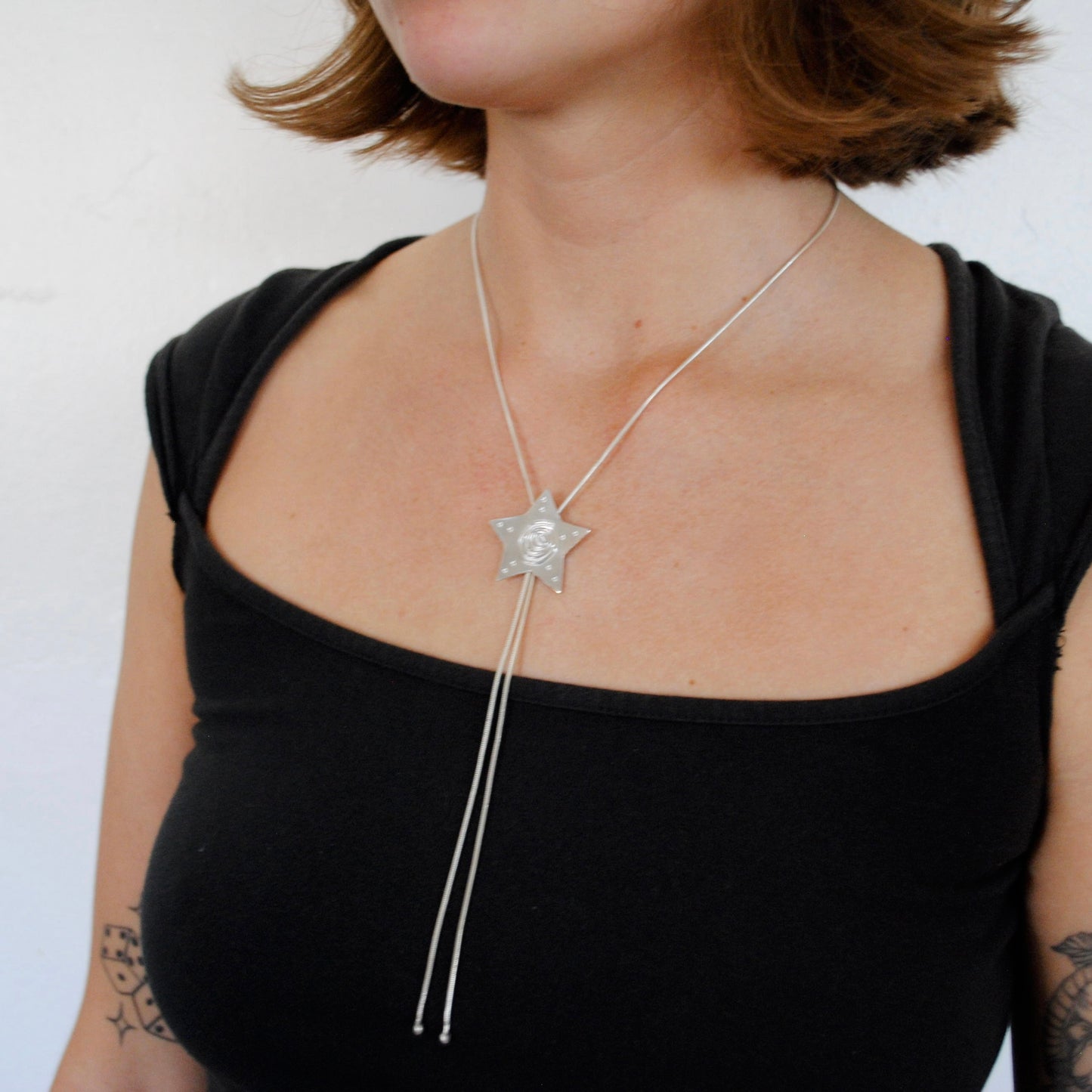 Spiral Star Bolo Tie
