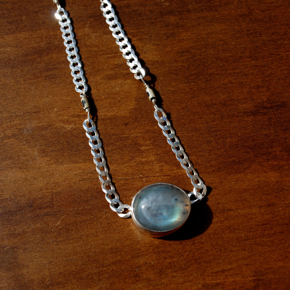 Labradorite and Dalmatian Jasper Necklace
