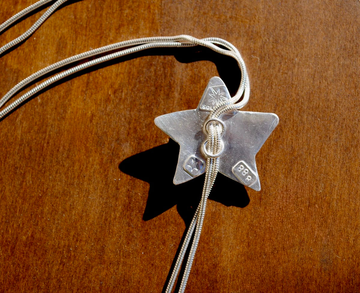 Ocean Jasper Star Bolo Tie