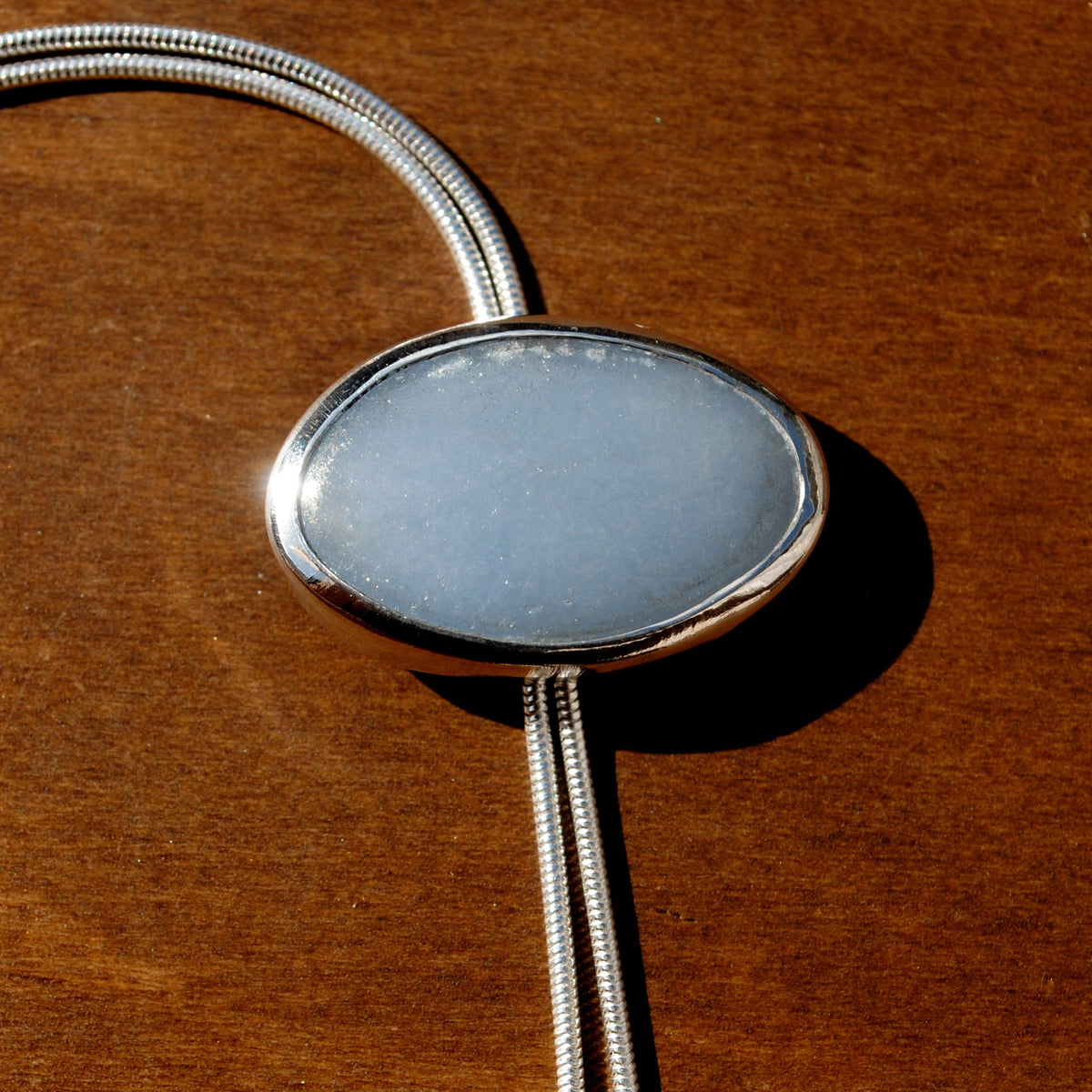 Blue Angelite Bolo Tie