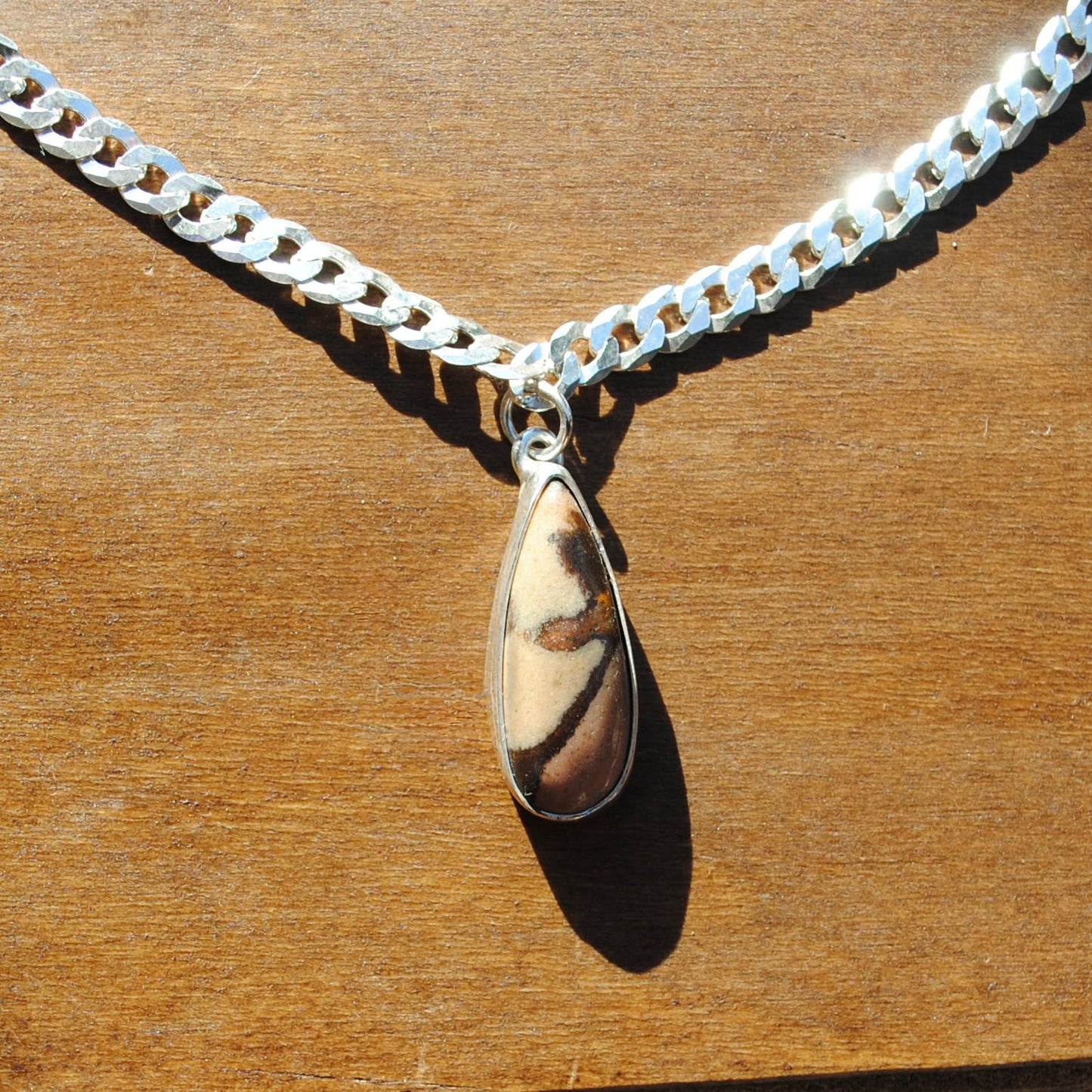 Polychrome Jasper Curb Chain Necklace II
