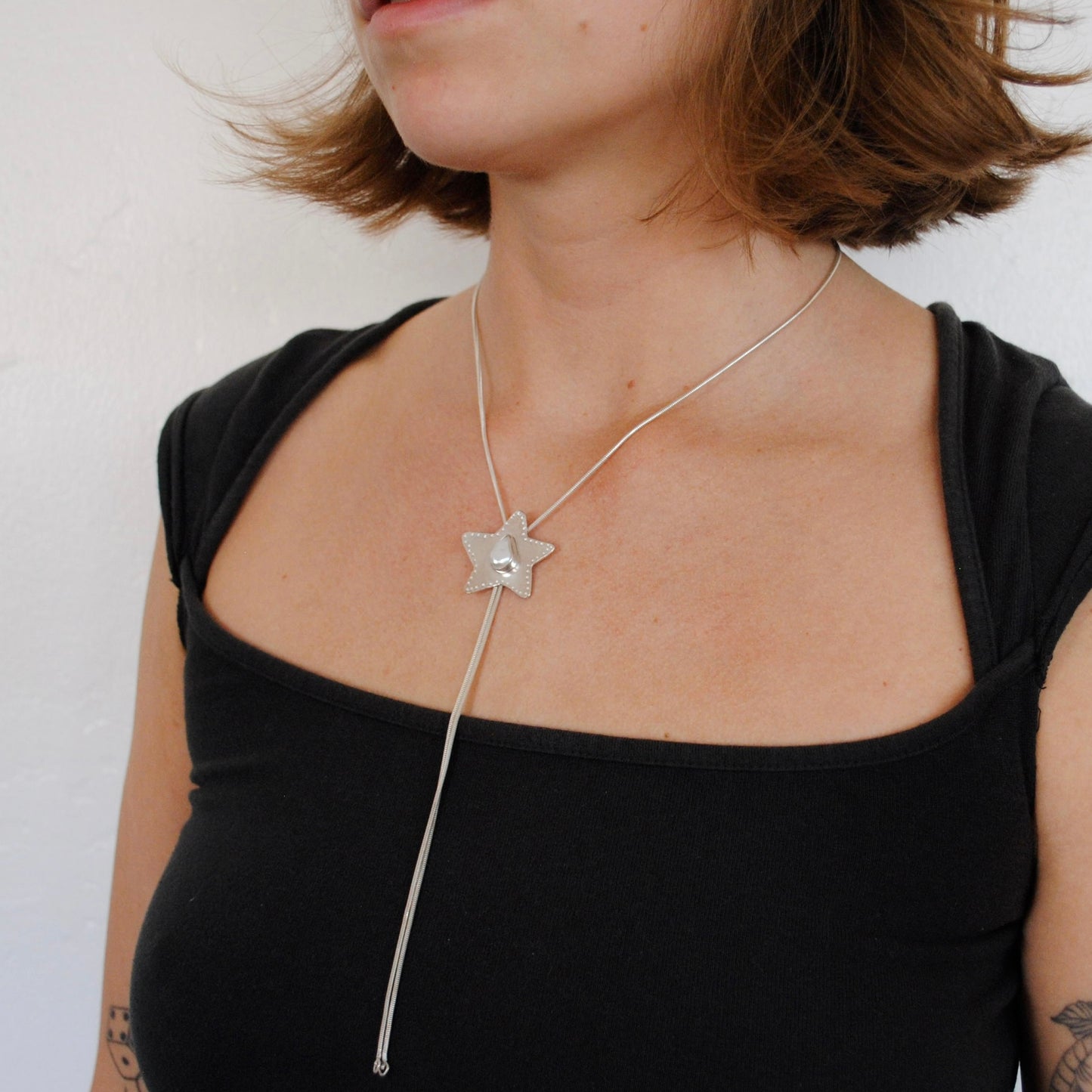 Pearl Star Bolo Tie