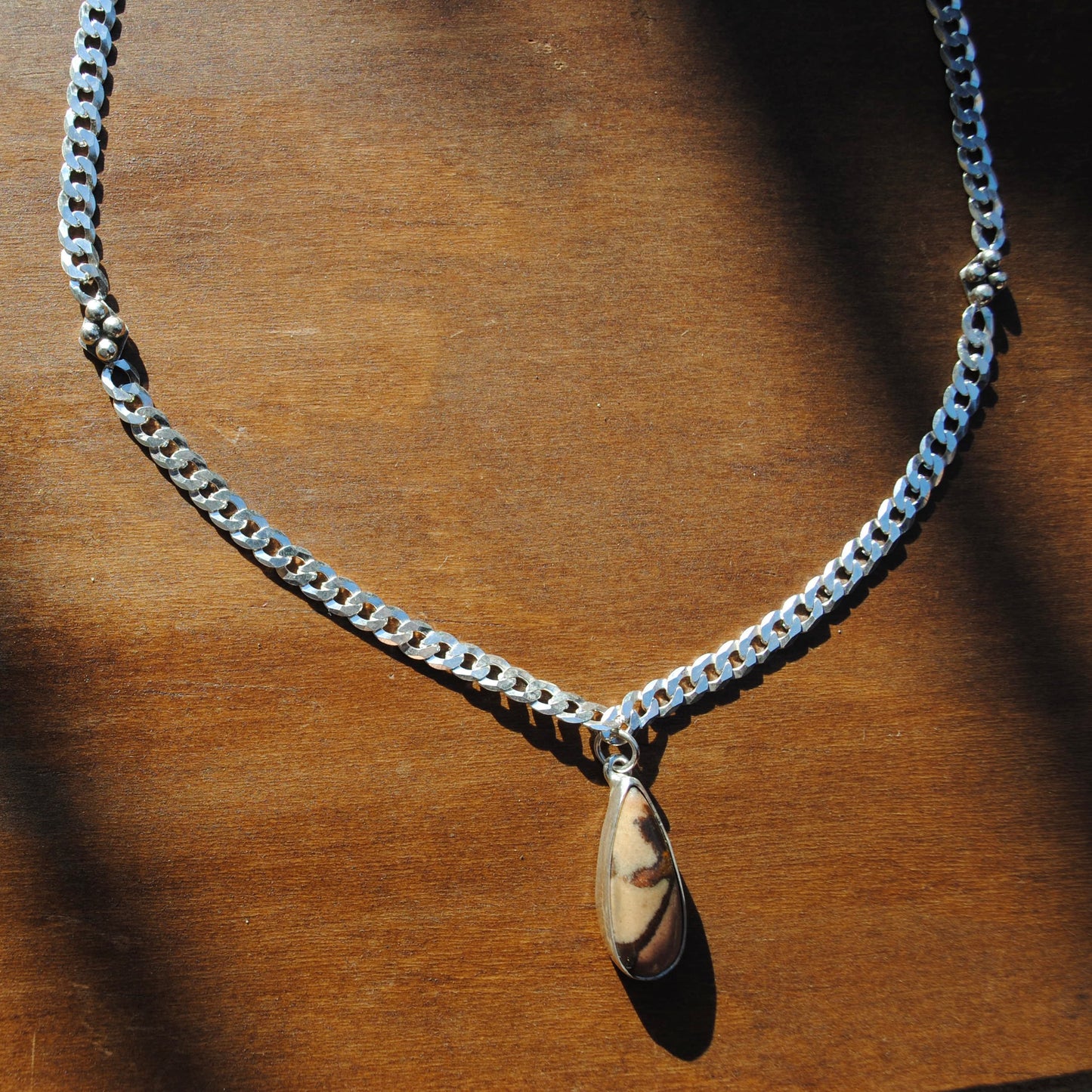Polychrome Jasper Curb Chain Necklace II