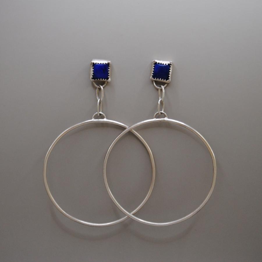 Lapis Lazuli Hoops