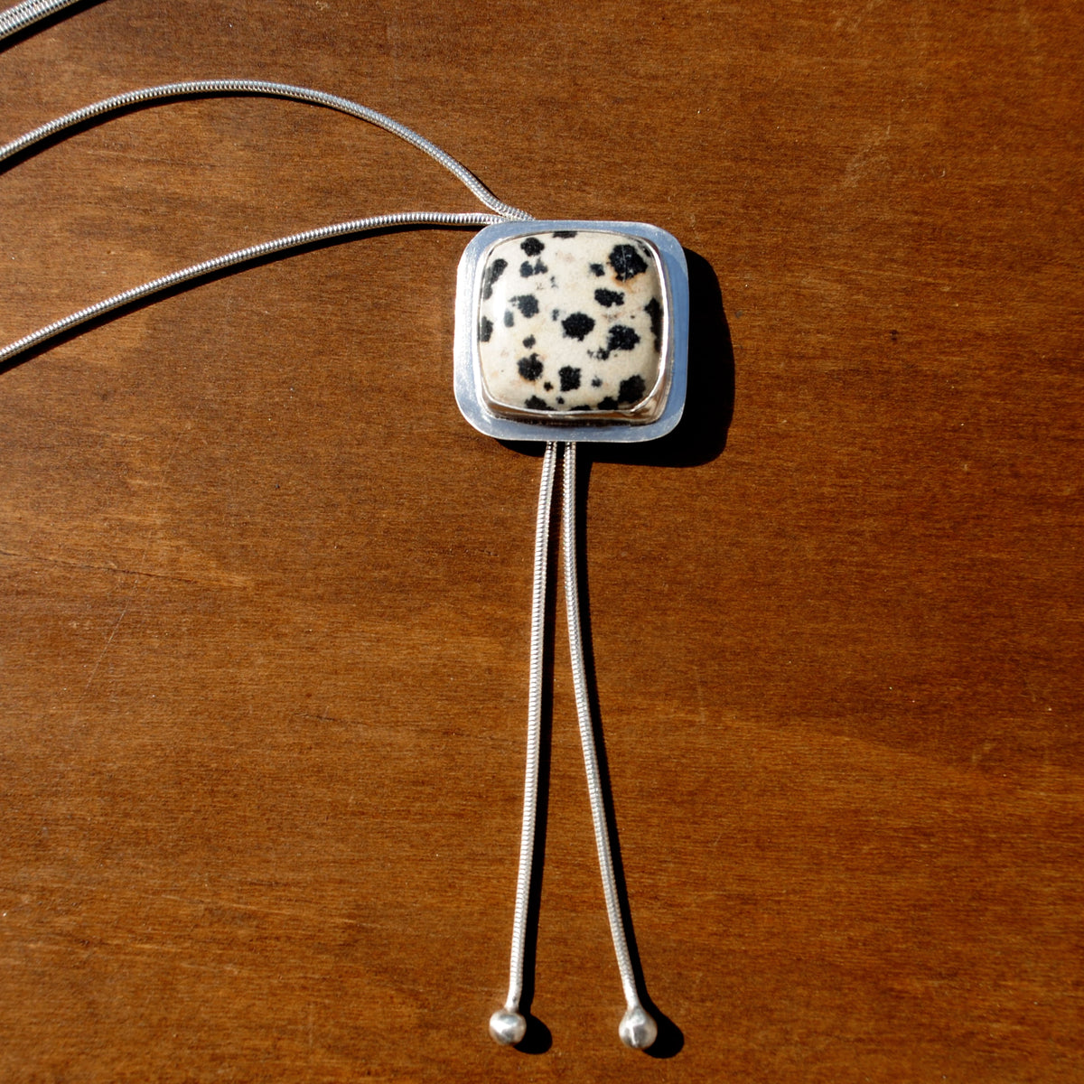 Dalmatian Jasper Bolo Tie