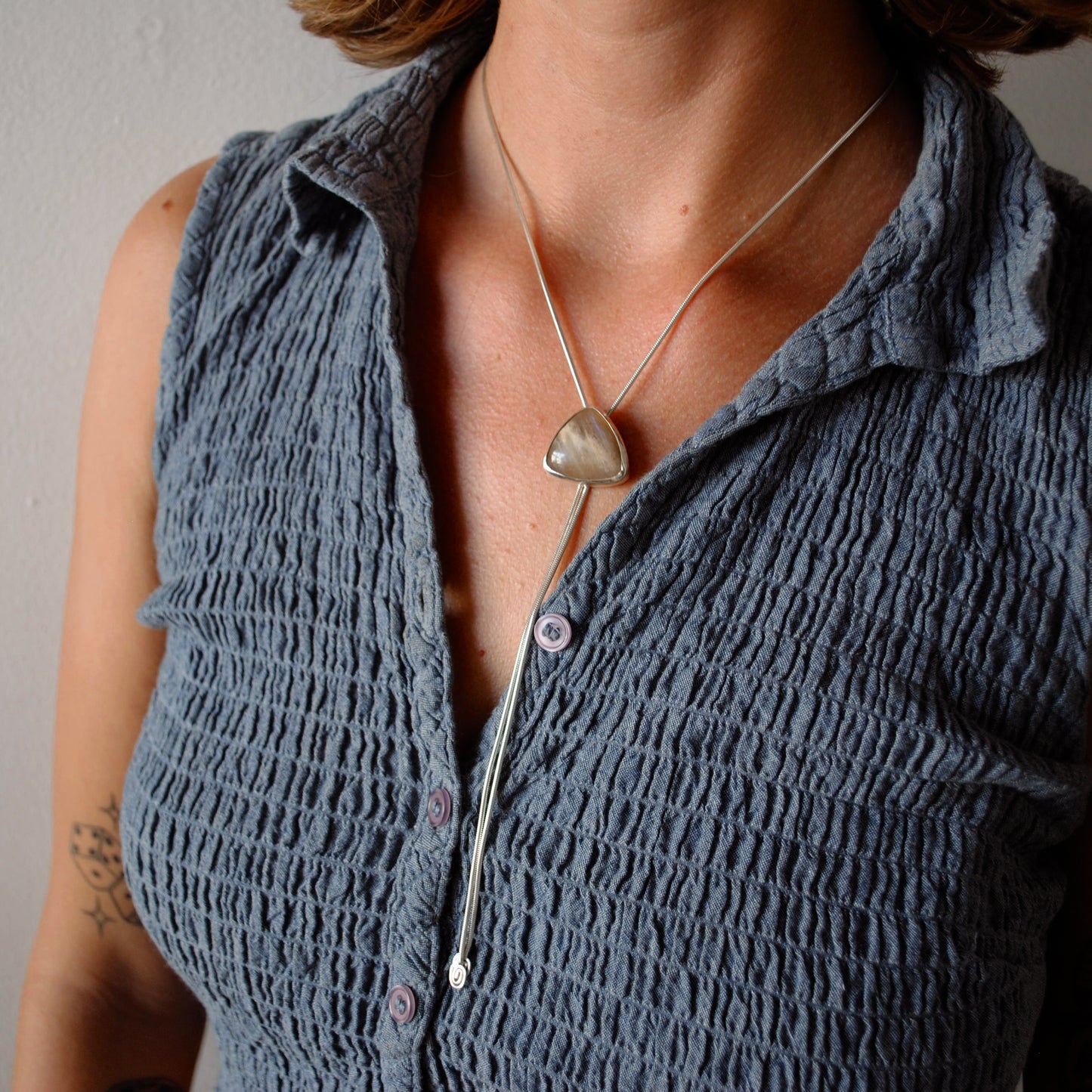 Moonstone Bolo Tie