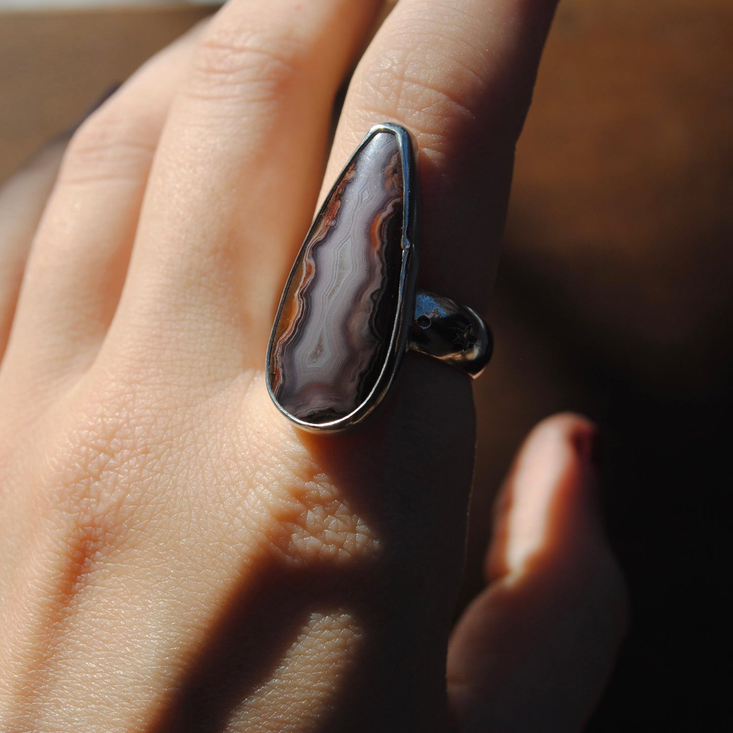 Sierra Madre Agate Ring