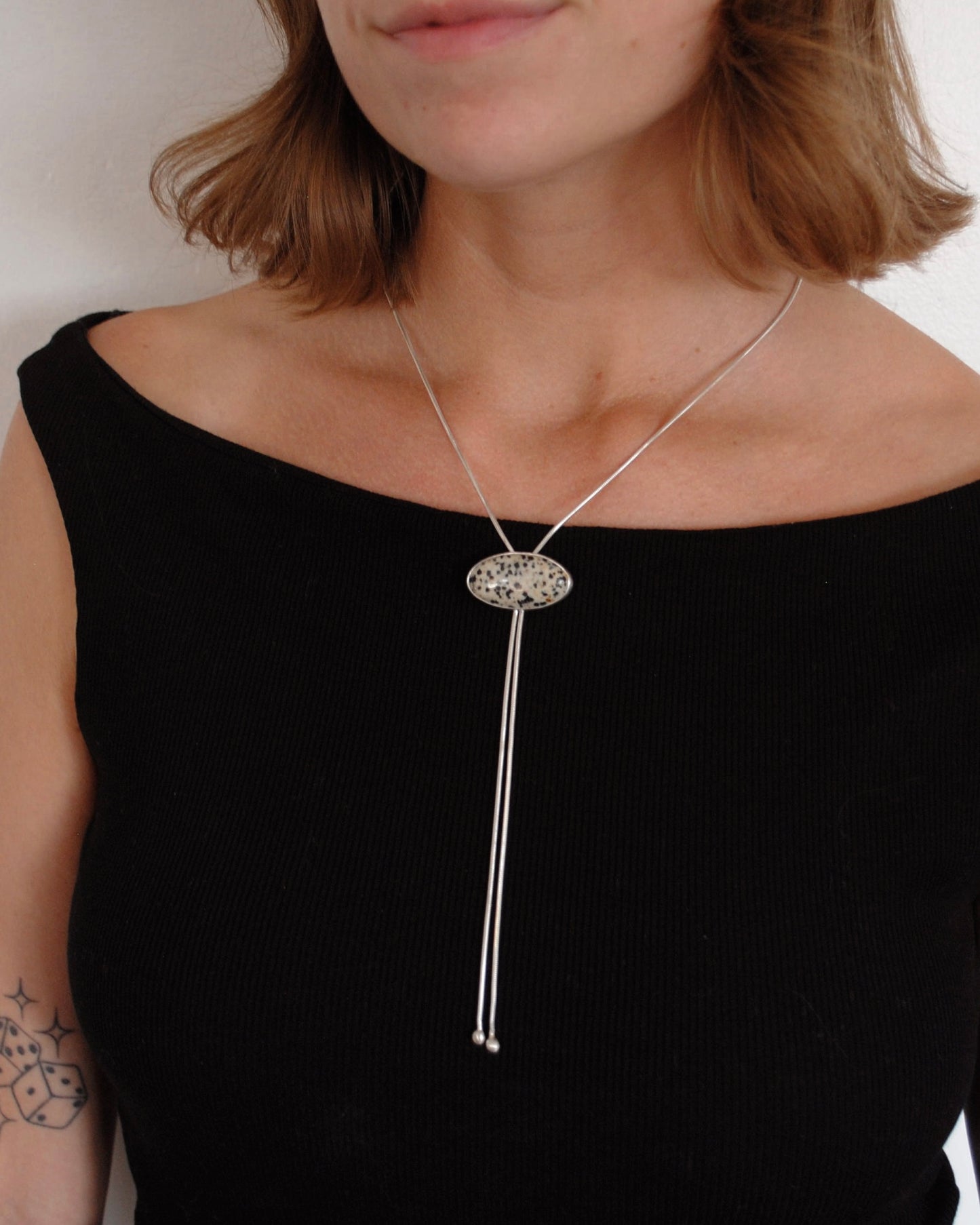 Dalmatian Jasper Bolo Tie