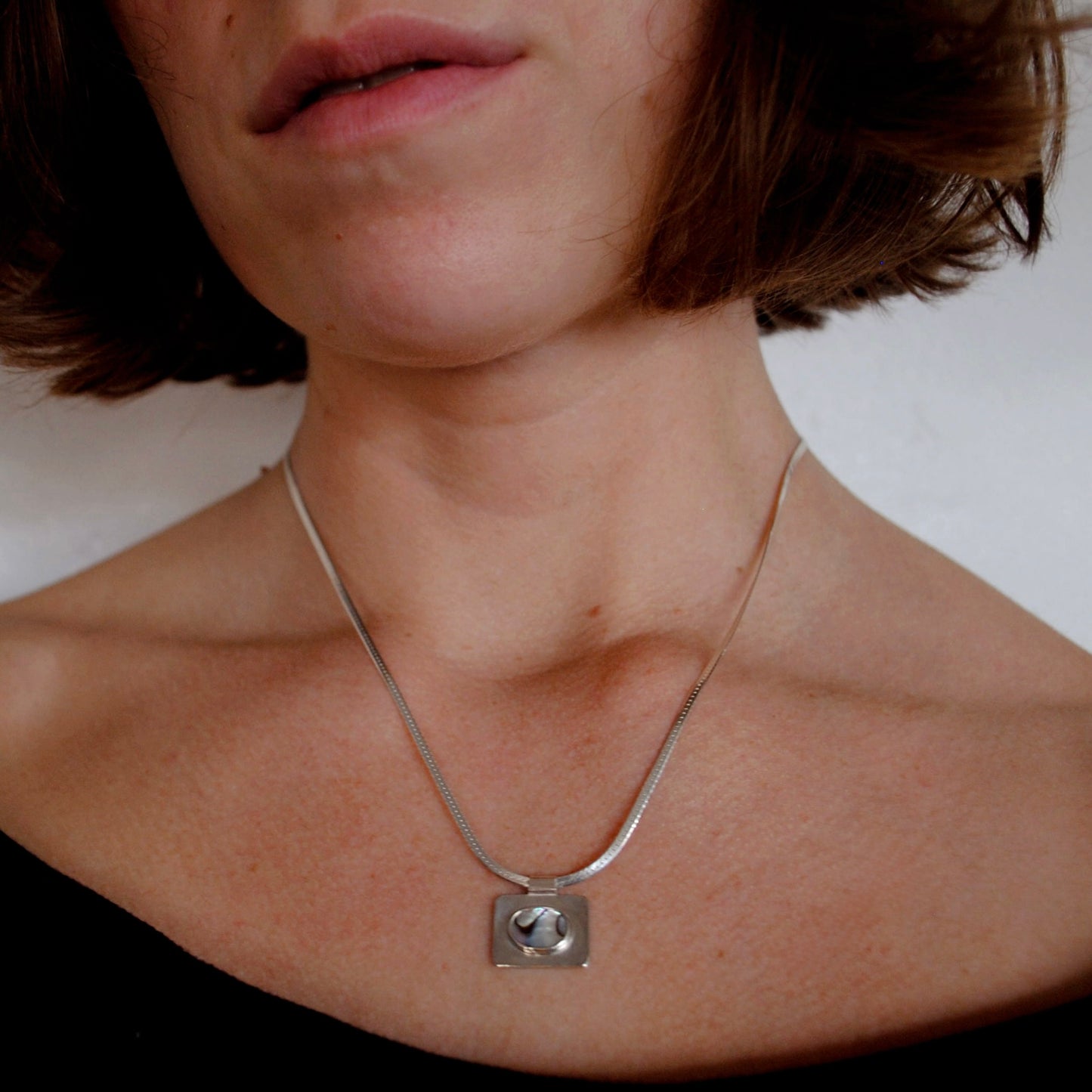 Abalone Square Necklace