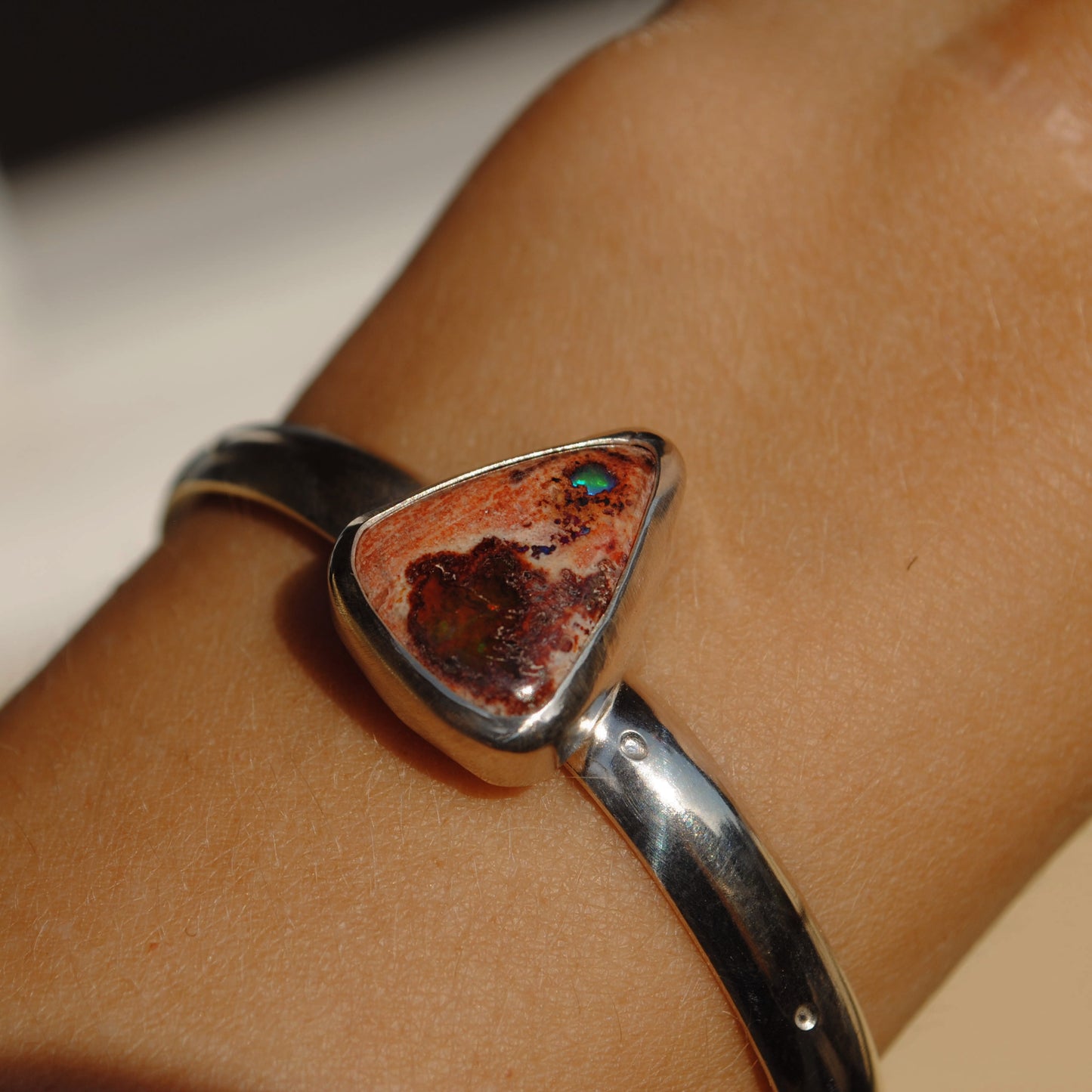 Fire Opal Cuff