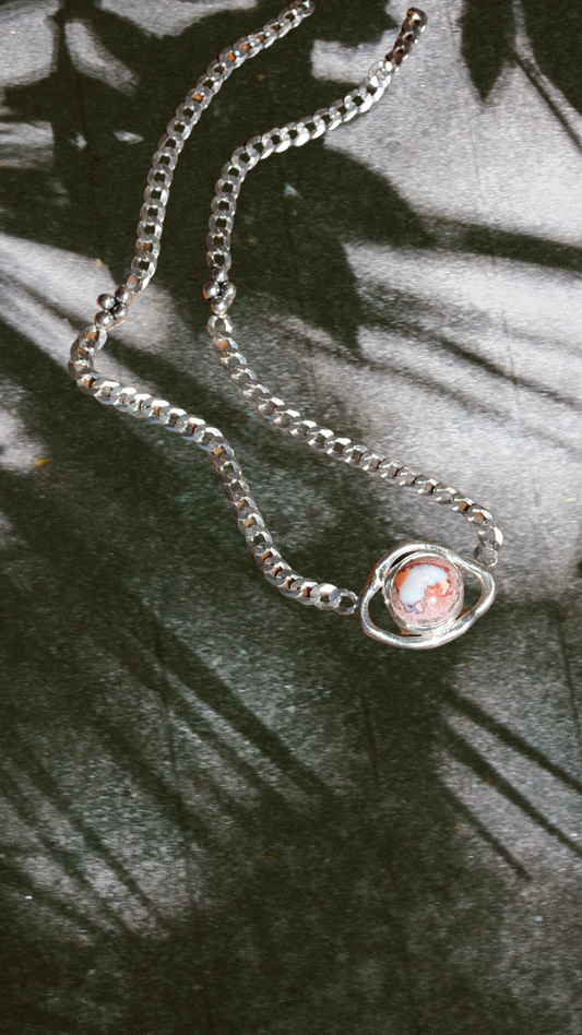 Mexican Fire Opal Liana Necklace