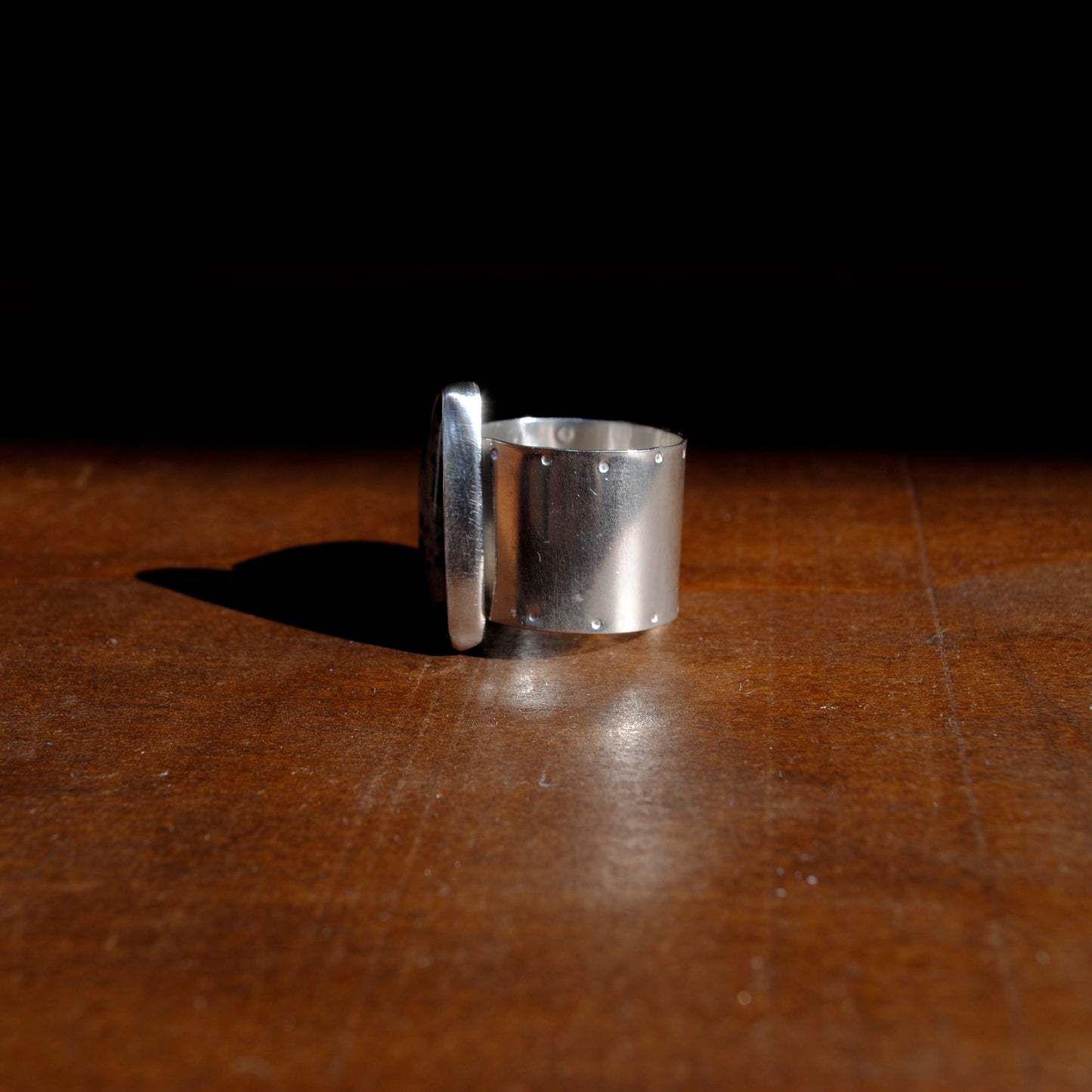 Dalmatian Jasper Ring - US Size 8