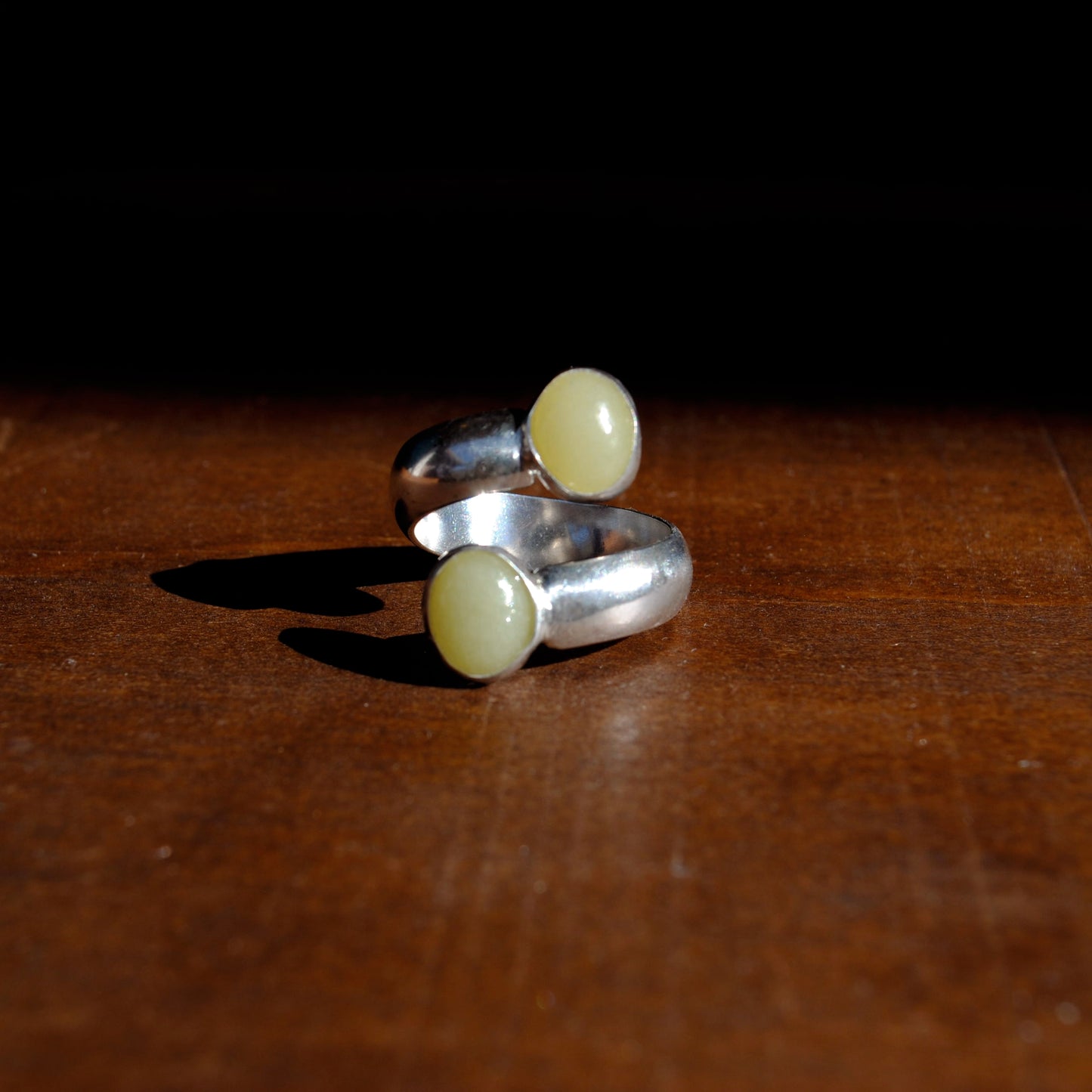 Olive Jade Ring - US Size 7