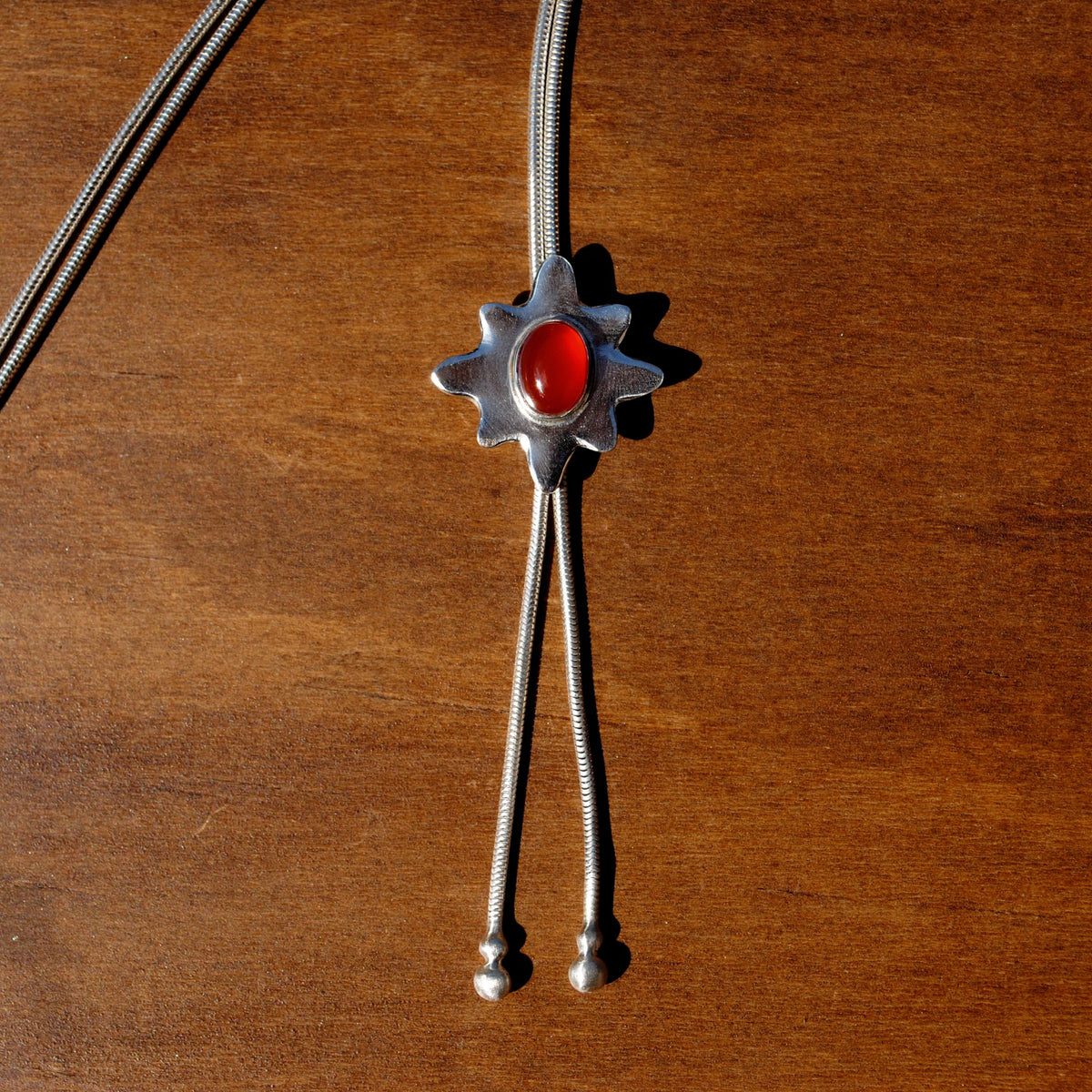 Carnelian Star Bolo Tie