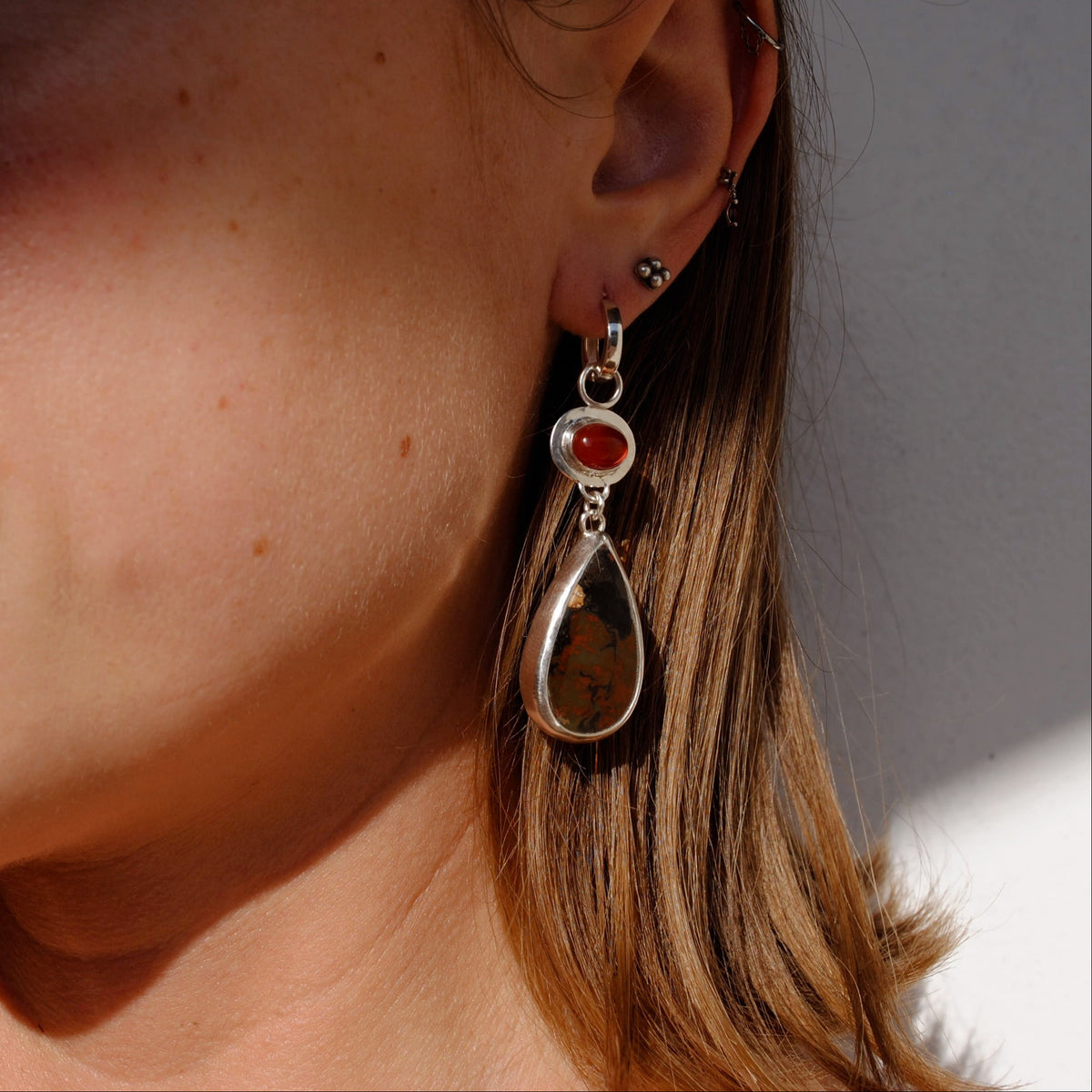 Whiskey Creek Jasper Huggie Hoops