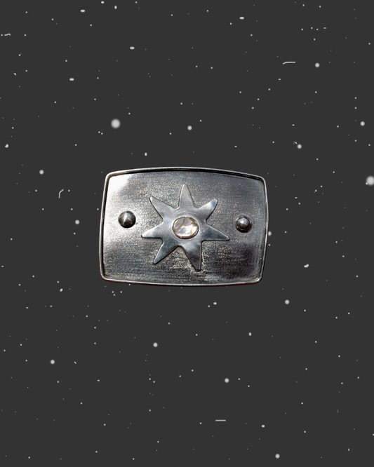 Abalone Star Belt Buckle